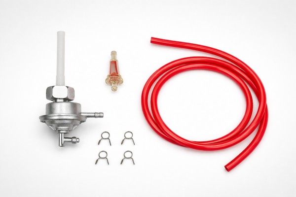 Benzinhahn M14x1,5 + Benzinschlauch Rot für CPI Keeway Sachs