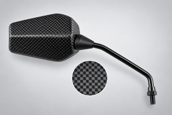 Rückspiegel rechts in Carbon-Optik für Derbi GP1 50