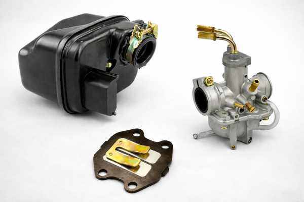 Luftfilterkasten Vergaser Membran Set für Yamaha PW 50