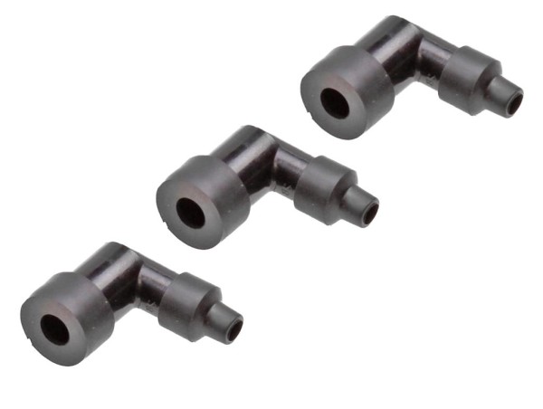 3x Zündkerzenstecker wie LZFH | 90° abgewinkelt | Roller, Scooter, Mofa, Moped