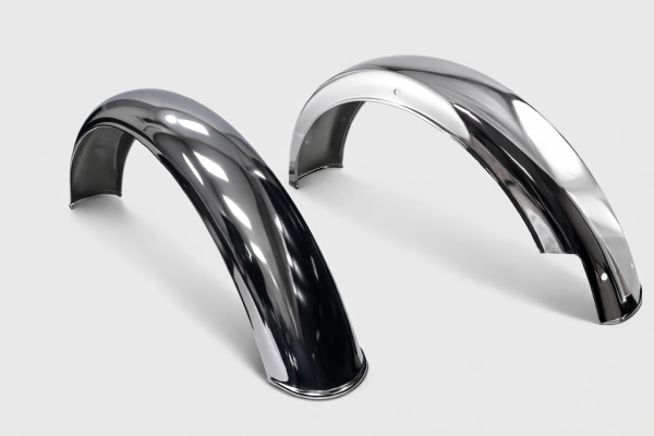 Chrom Edelstahl Kotflügel Set Oldtimer Moped 17 Zoll