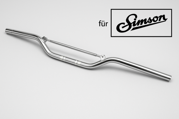 Alu Cross Lenker Chrom mit Strebe 22mm – für Simson S50 S51 S70
