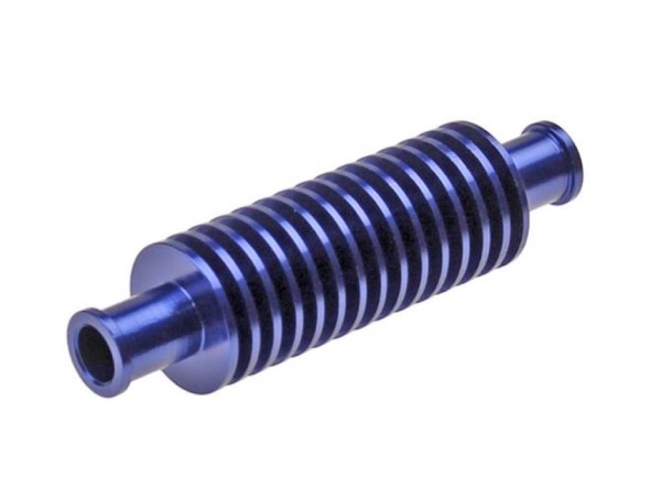 Durchlaufkühler 17mm Aluminium blau Roller