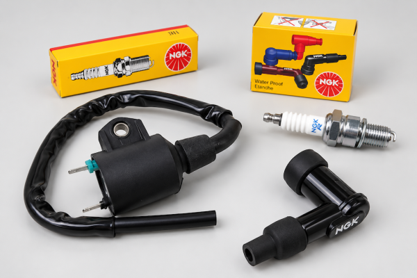 Zündspule und Zündkerze für CPI Roller