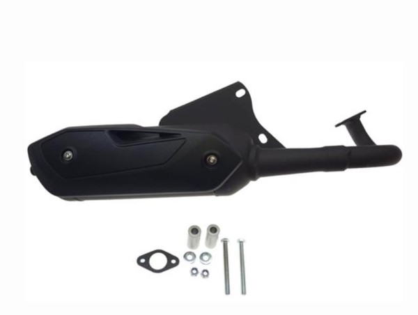 Tecnigas Silent-Pro Black Auspuff für Piaggio Sfera 80 Seitenansicht