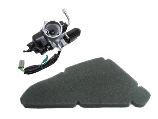 17,5mm Vergaser mit Luftfiltereinsatz passend für Piaggio NRG MC2 MC3