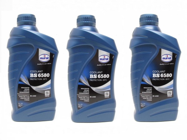 3x 1 Liter Kühlflüssigkeit Kühlmittel Kühler Frostschutz Blau für Roller Motorrad