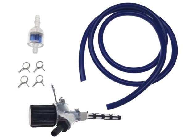 Benzinhahn M16 Benzinschlauch Blau Filter Set für Simson S50 S51 SR2 SR4 Sperber