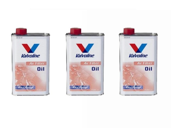 3x 1L Valvoline Luftfilteröl Airfilter Öl für Motocross Enduro Supermoto Motorrad