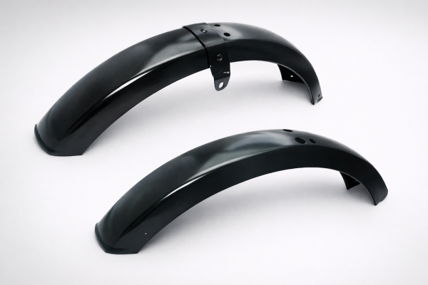 Kotflügel Set Piaggio Ciao PX schwarz grundiert vorne hinten