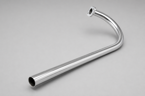 Verchromter 26 mm Auspuffkrümmer mit Flansch für Zündapp