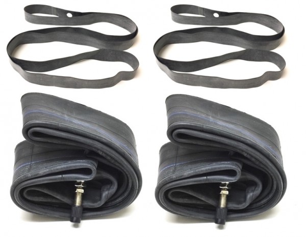 2x Schlauch u. Felgenband 2.75 - 16 Zoll für Simson Kreidler Puch Hercules Reifen