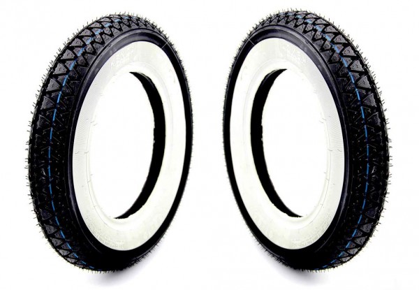 2x Weißwand Reifen Kenda 3.50-10 Zoll 4PR 51J für China Roller / Scooter