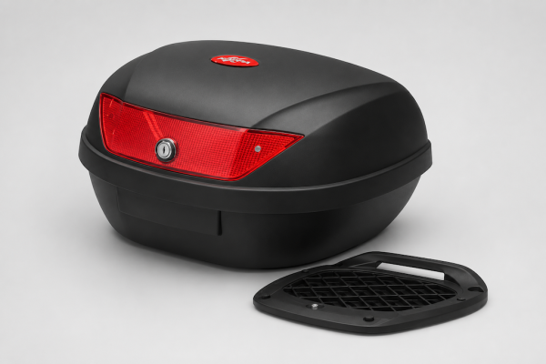 Topcase 51 Liter Schwarz für Roller und Motorrad