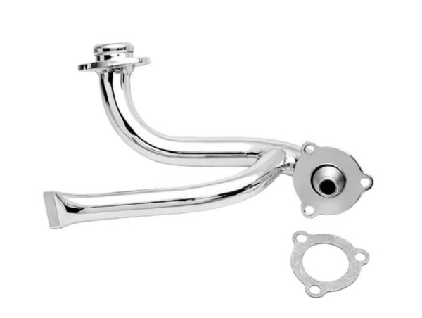 Auspuff Krümmer Chrom Derbi Senda 50