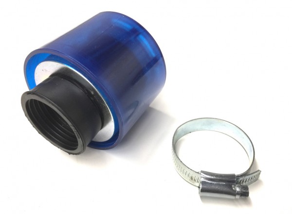 Tuning Sport Luftfilter Blau Rund 38mm für Roller / Scooter