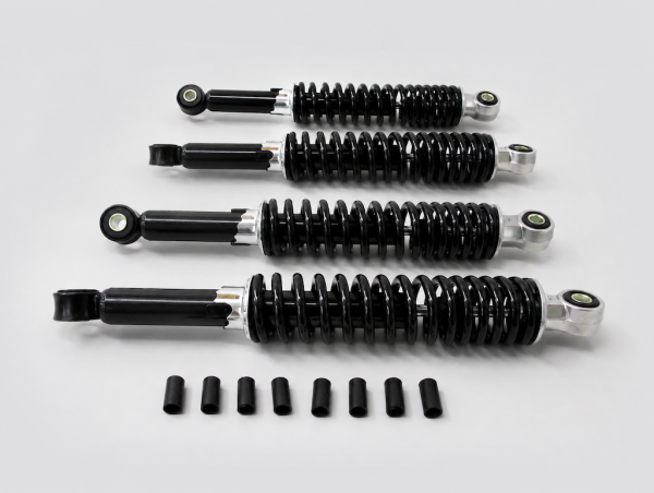 Stoßdämpfer Set 280mm + 300mm Schwarz für Simson Duo KR51 Star
