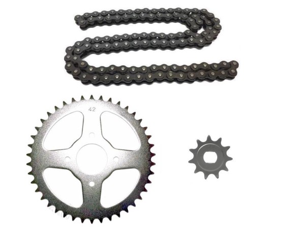 Kettensatz Kette 42 Kettenrad 12 Ritzel für Hercules Sachs Prima 2 3 4 5 S