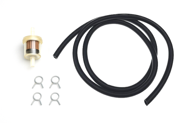 Benzinschlauch Klemme Filter Set Schwarz für Roller / Scooter