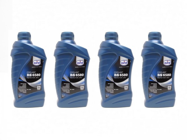 4x 1 Liter Kühlflüssigkeit Kühlmittel Kühler Frostschutz Blau für Roller Motorrad
