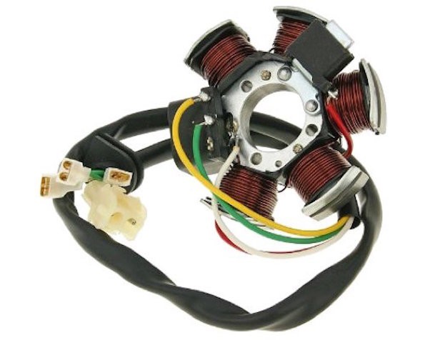 Lichtmaschine Zündung Stator für Aprilia, Beta, MBK, Motorhispania, Peugeot, Rieju (Minarelli AM6)